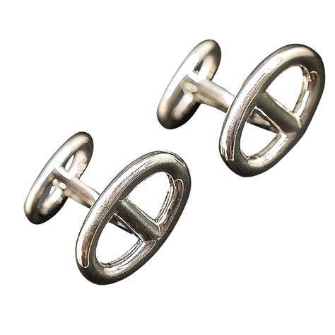 Boutons de manchette Hermès pour Homme .